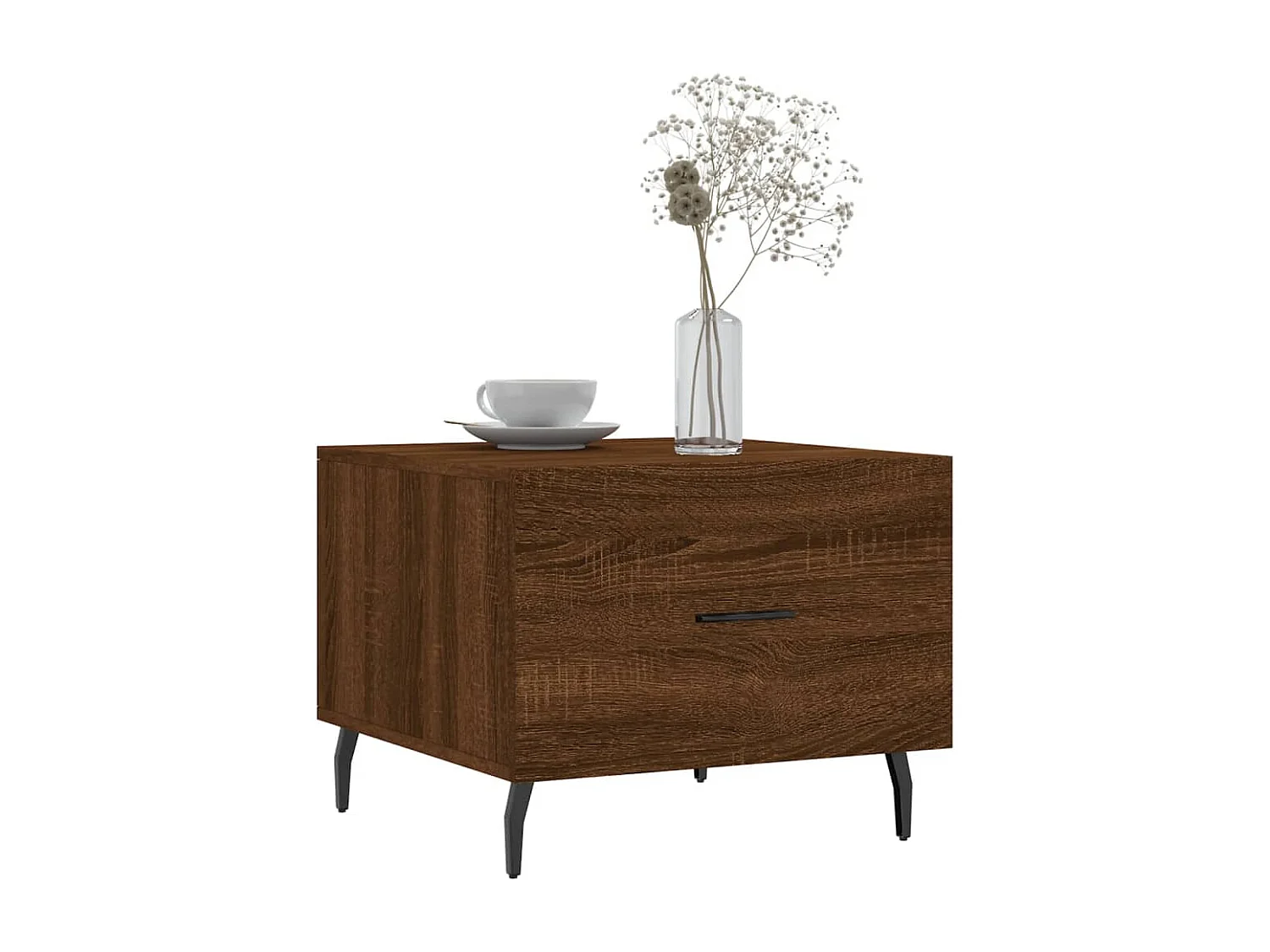 Tables basses 2 pcs chêne marron 50x50x40 bois d'ingénierie