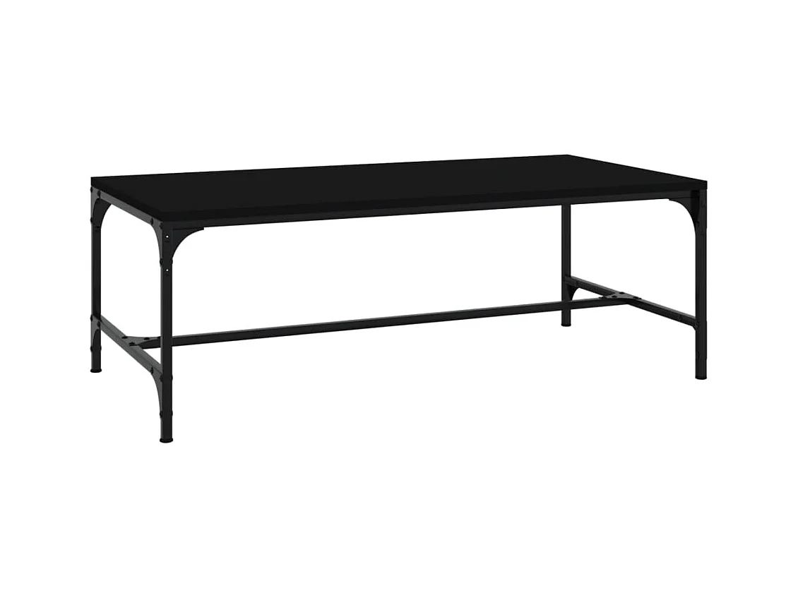 Table basse Noir 80x50x35 Bois d'ingénierie