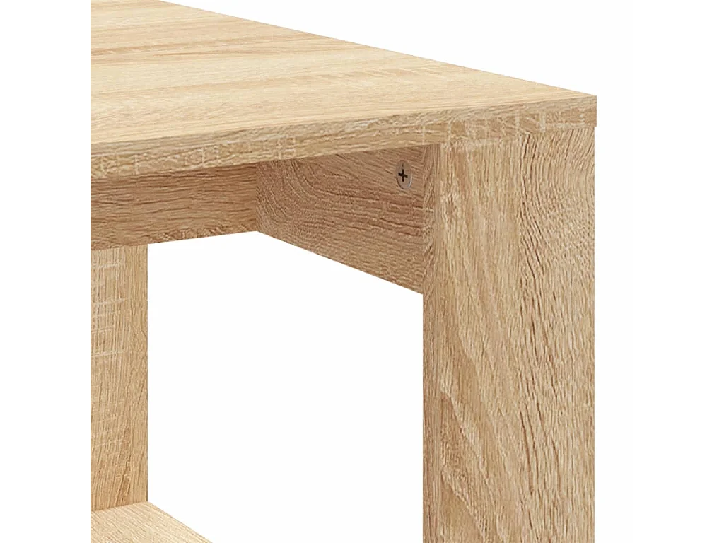 Table basse chêne sonoma 102x50x35 bois d'ingénierie