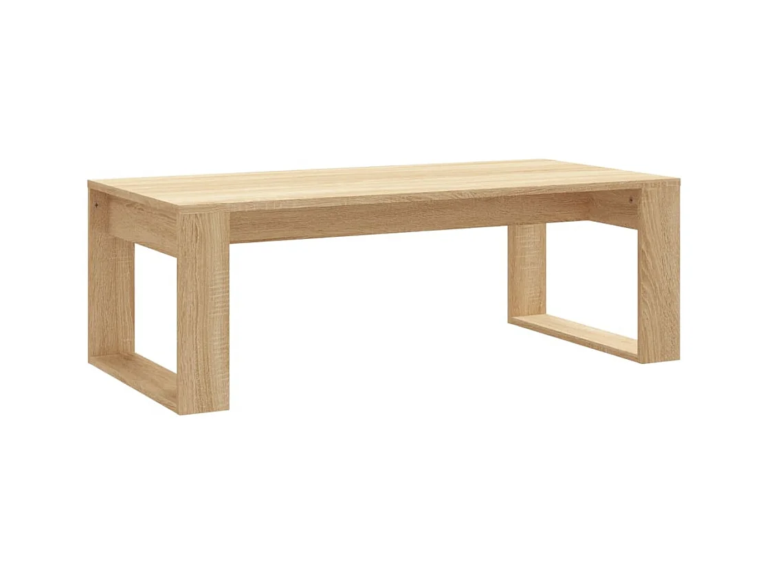 Table basse chêne sonoma 102x50x35 bois d'ingénierie