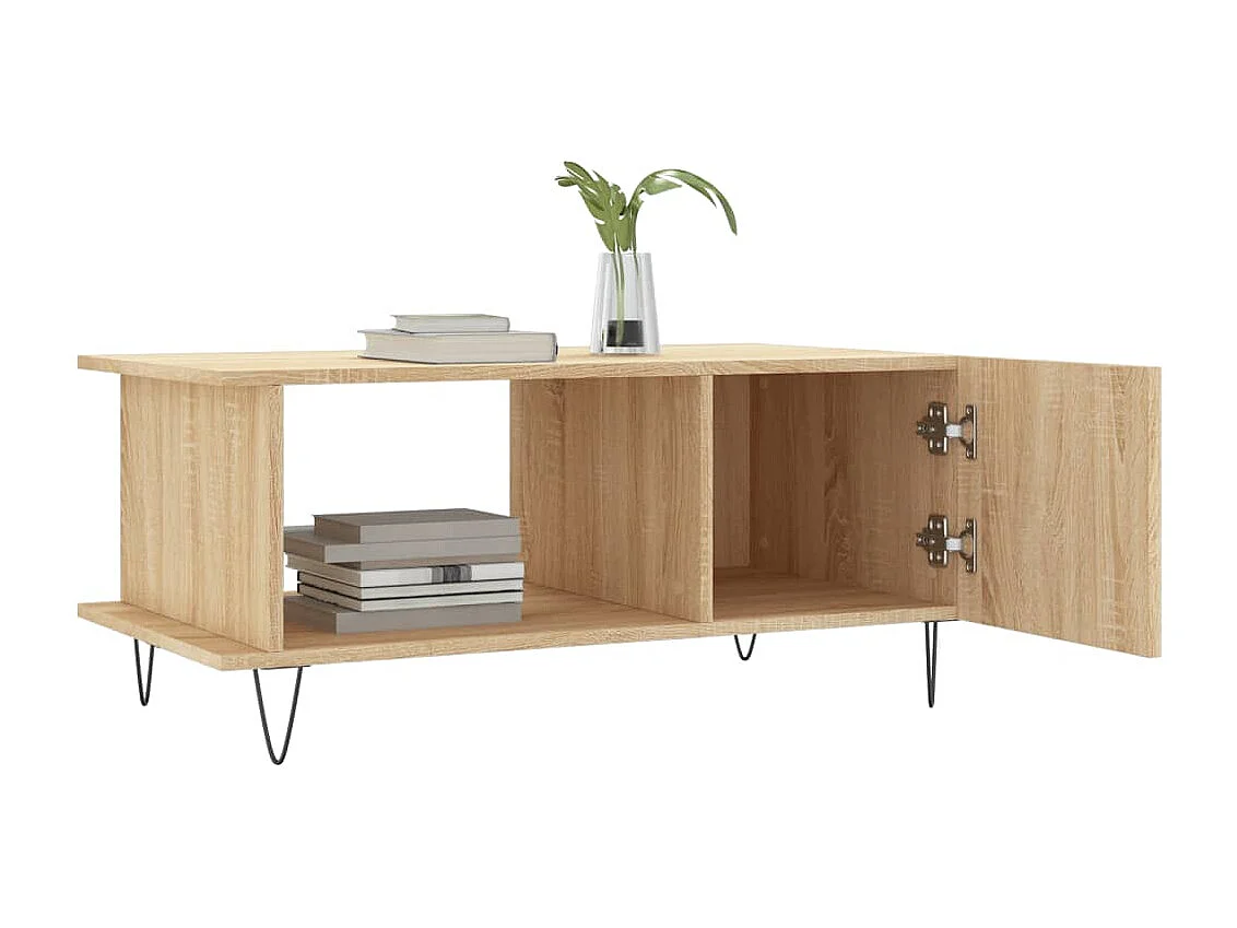 Table basse chêne sonoma 90x50x40 bois d'ingénierie