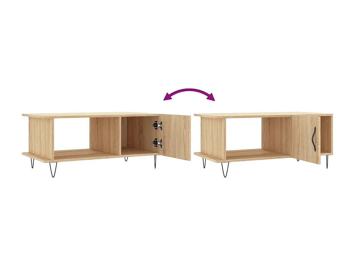 Table basse chêne sonoma 90x50x40 bois d'ingénierie