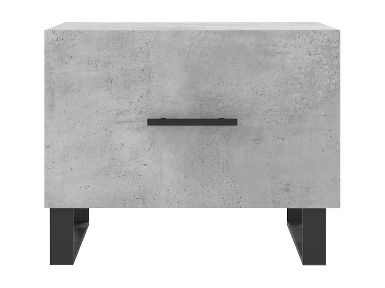 Table basse gris béton 50x50x40 bois d'ingénierie