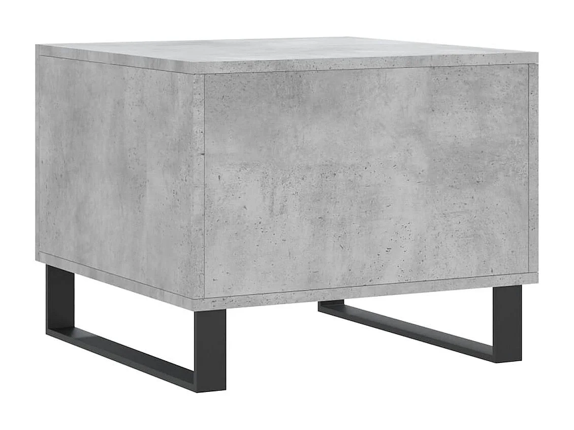Table basse gris béton 50x50x40 bois d'ingénierie
