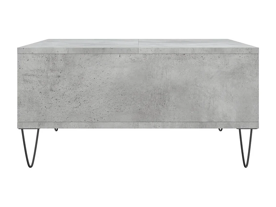Table basse gris béton 60x60x30 bois d'ingénierie