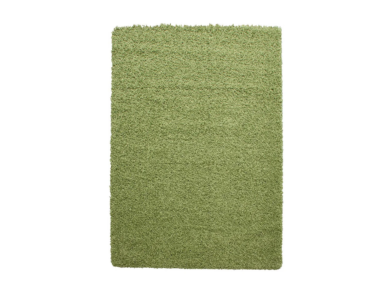 Tapis poils longs shaggy 160x230 rectangle tissé vert motif uni UNI L