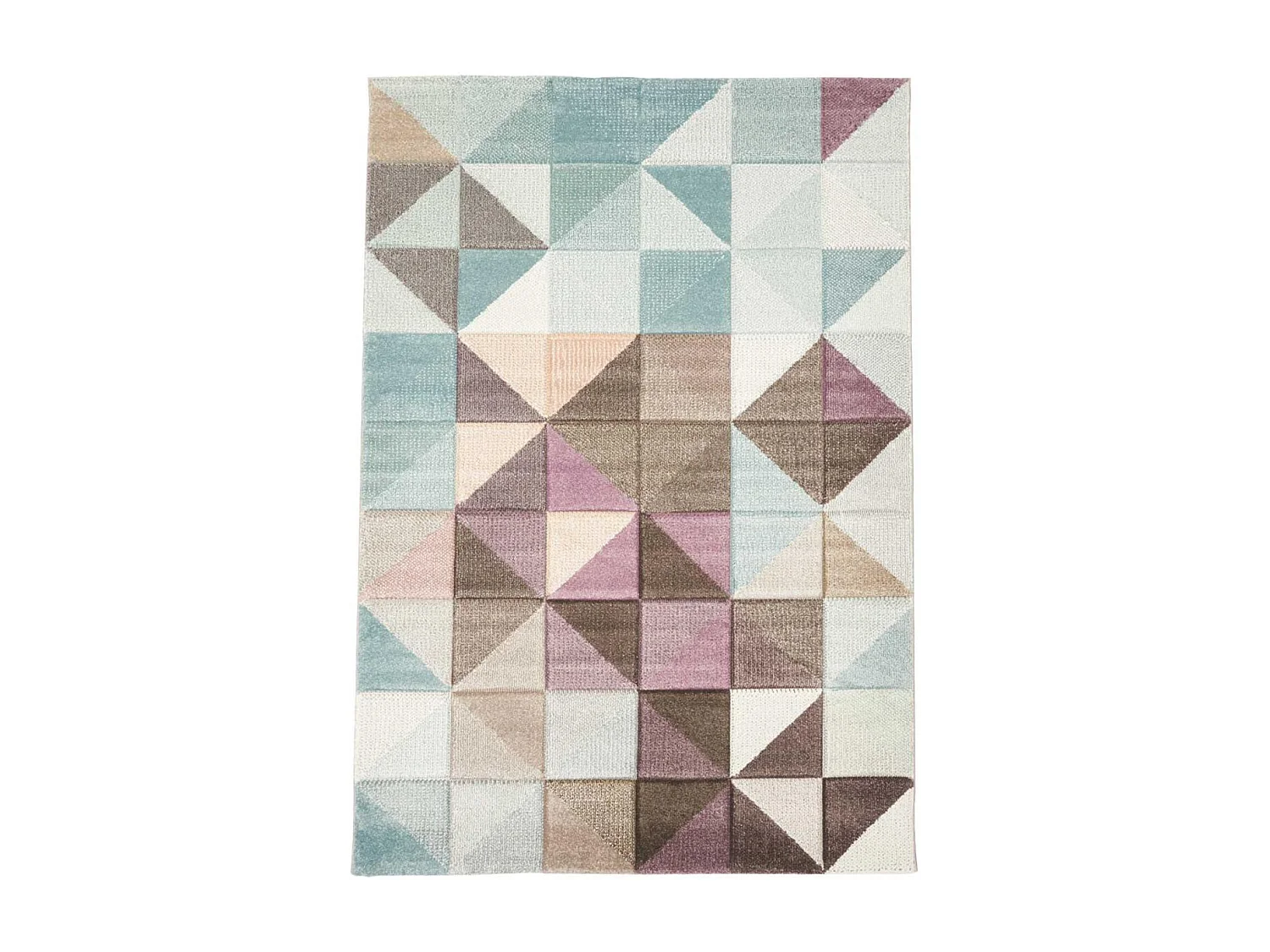 tapis entrée 40x60 tissé gris et beige rectangle motif scandinave LYN8 MARIX