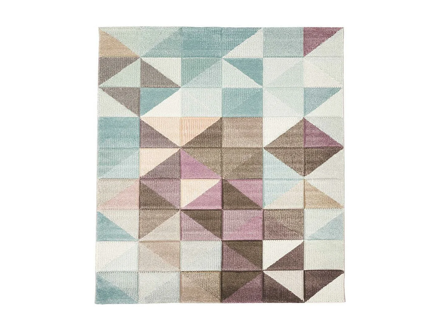 tapis entrée 40x60 tissé gris et beige rectangle motif scandinave LYN8 MARIX