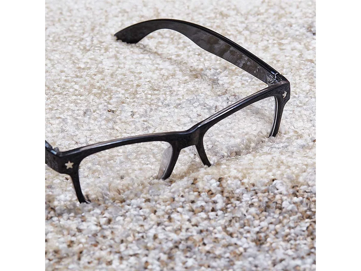 tapis salon 160x160 tissé gris carré motif géométrique ELEGANT 04