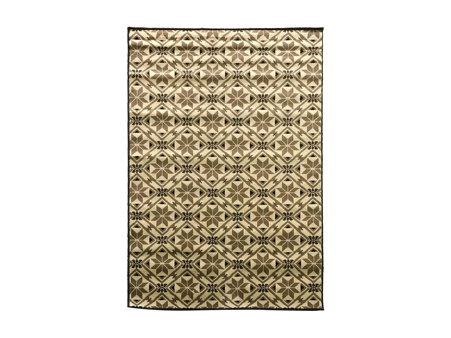 tapis chambre 60x110 tissé ivoire rectangle LYN49 CARODE