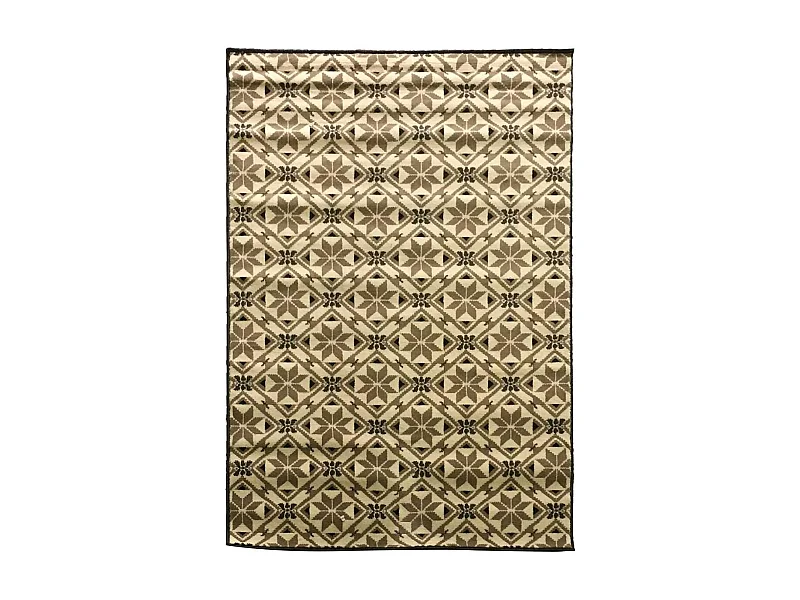 tapis chambre 60x110 tissé ivoire rectangle LYN49 CARODE