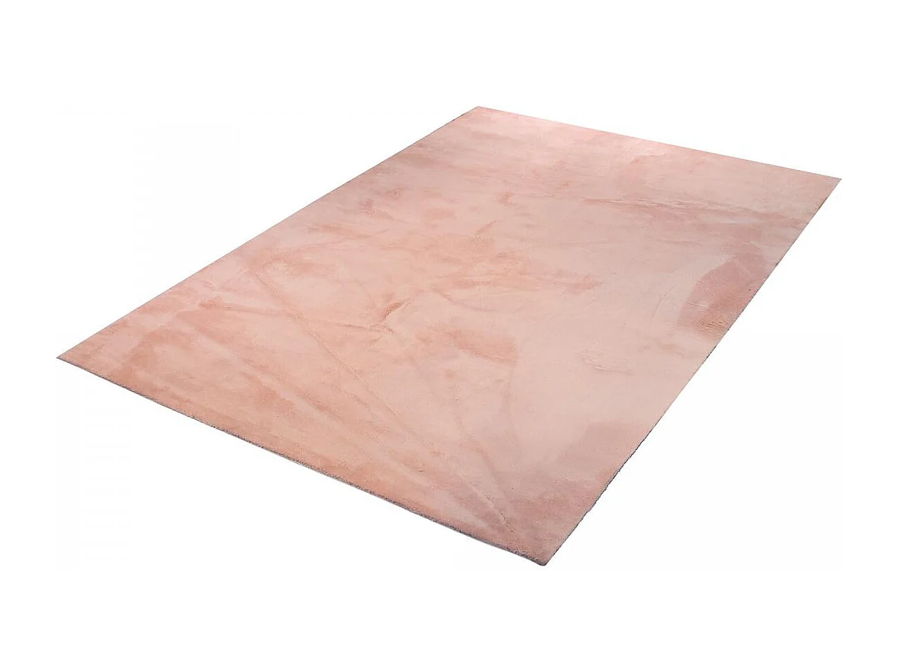 Tappeto a pelo lungo a pelo lungo 80x150 rettangolo tessuto rosa a tinta unita LOFTUNI