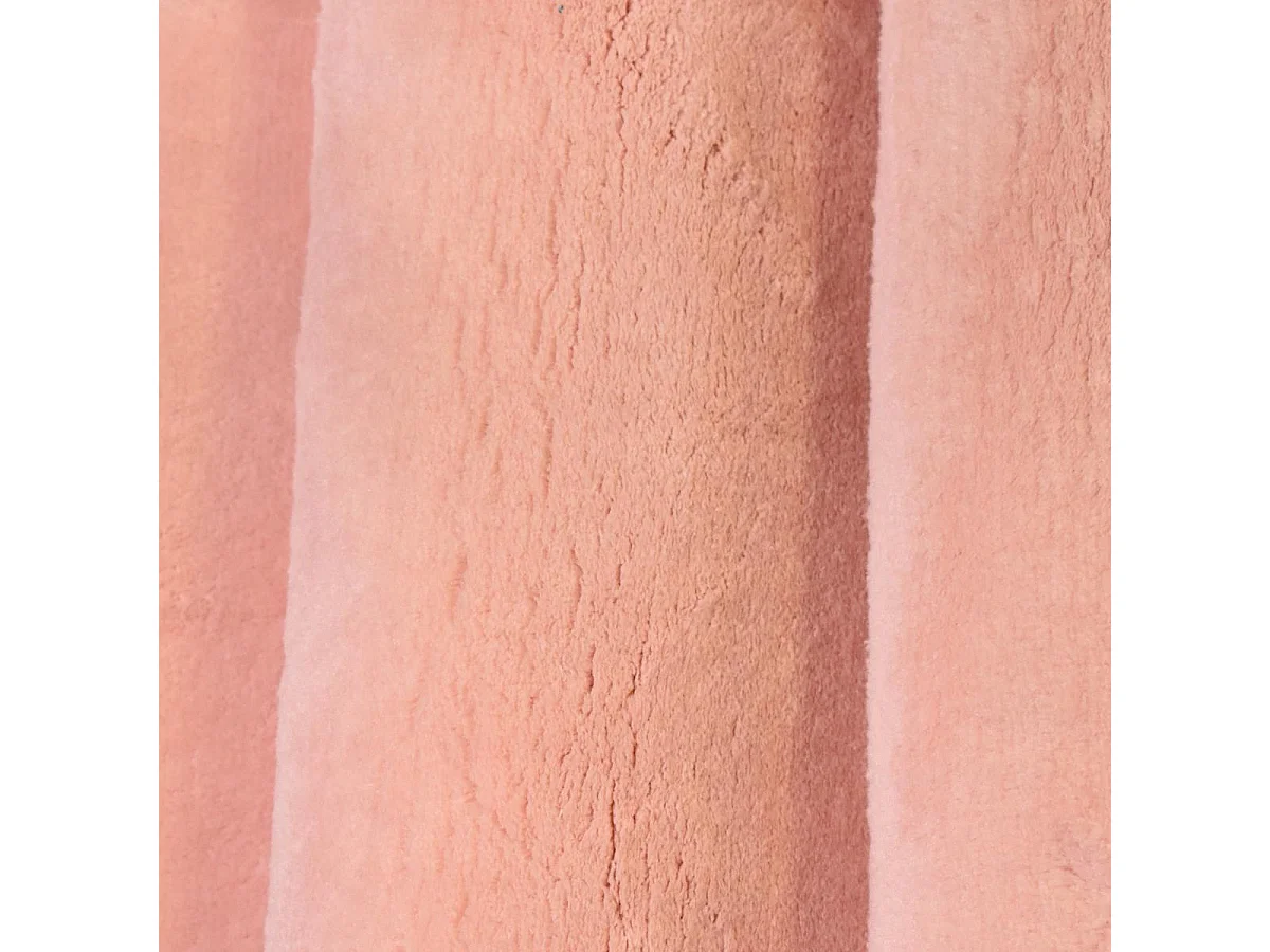 Tappeto a pelo lungo a pelo lungo 80x150 rettangolo tessuto rosa a tinta unita LOFTUNI