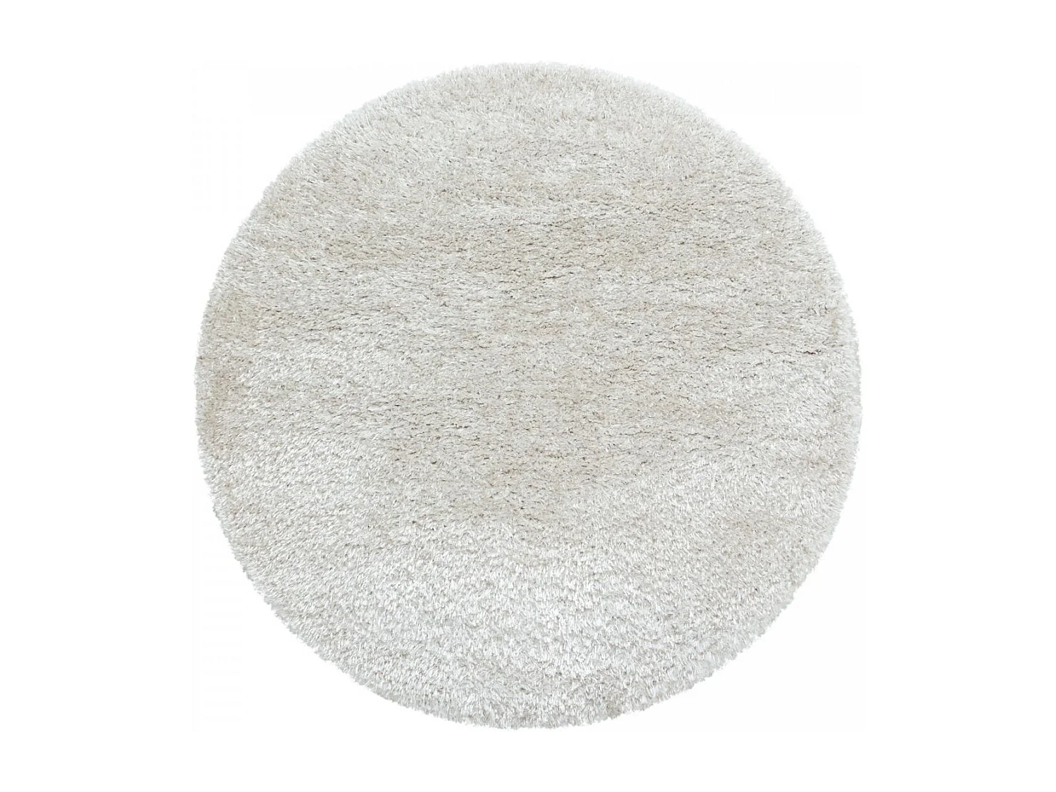 Tapis longs poils shaggy 280x370 rectangle tissé crème motif uni UNI A