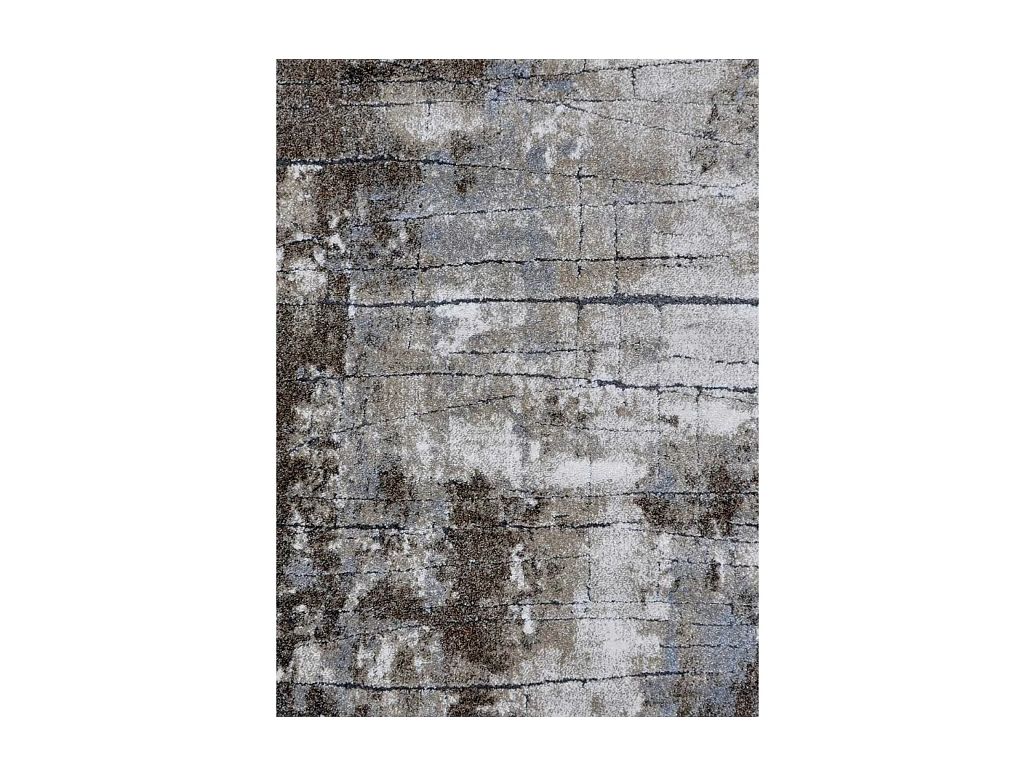 tapis chambre 80x150 tissé gris rectangle motif faux uni OXIVAN