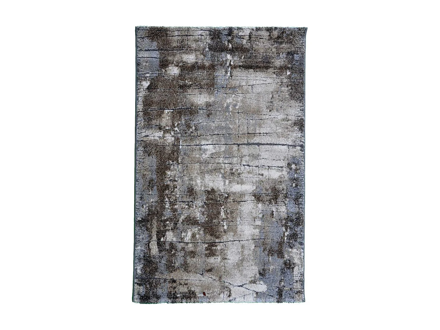 tapis chambre 80x150 tissé gris rectangle motif faux uni OXIVAN