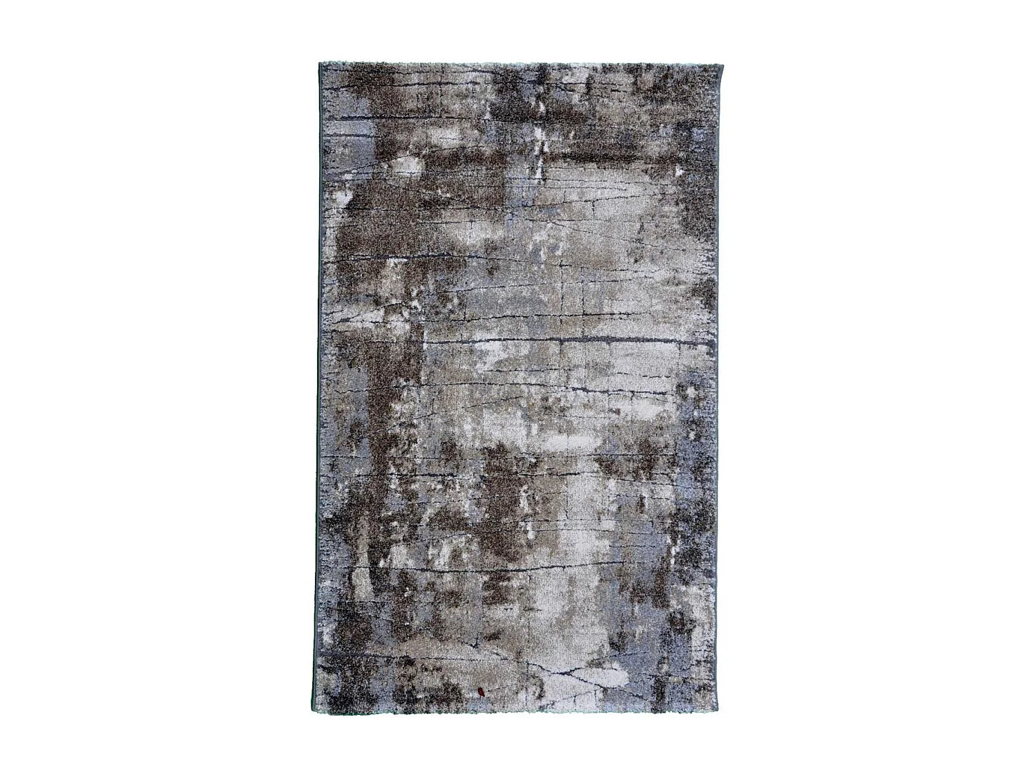 tapis chambre 80x150 tissé gris rectangle motif faux uni OXIVAN