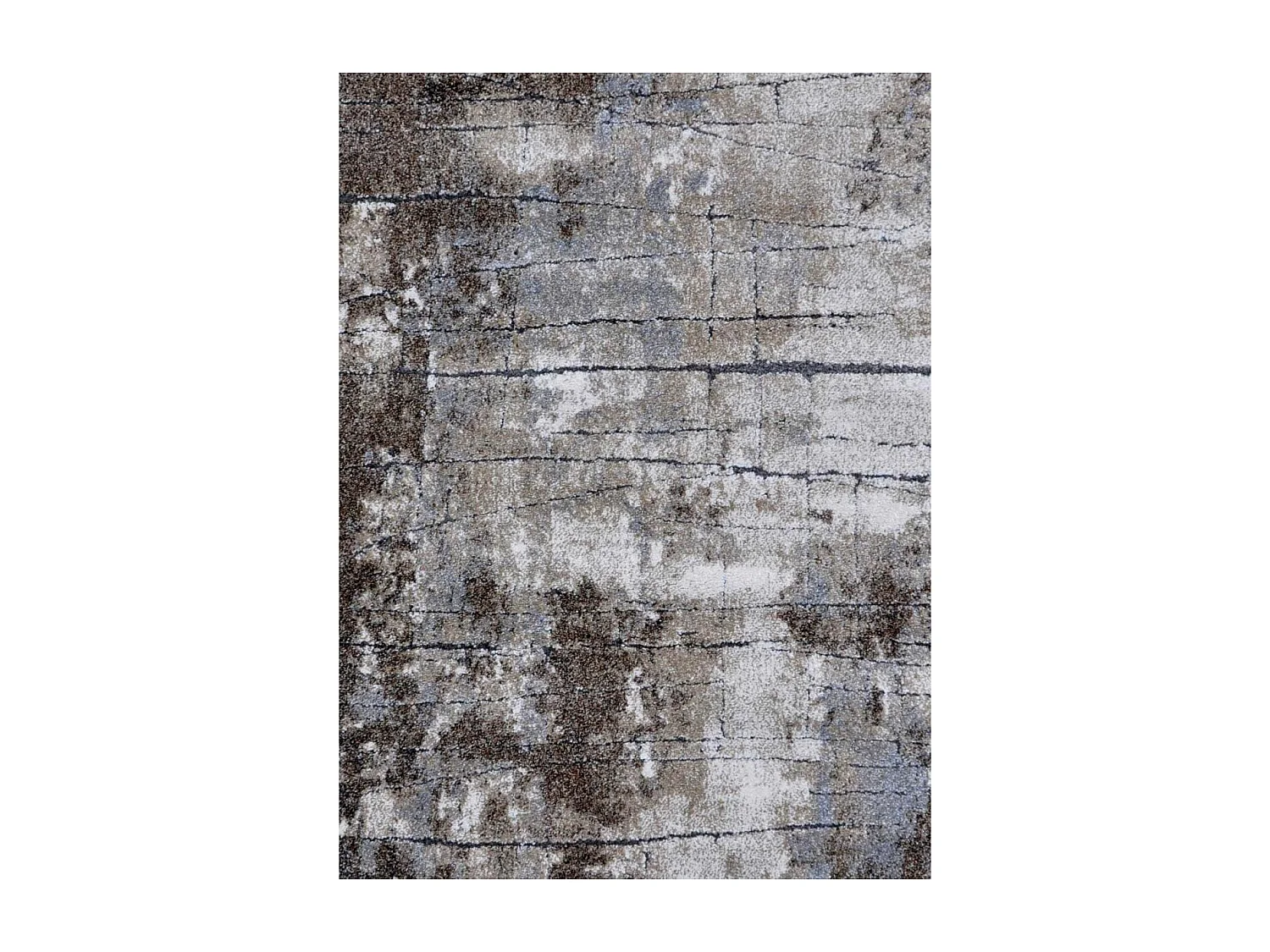 tapis chambre 80x150 tissé gris rectangle motif faux uni OXIVAN