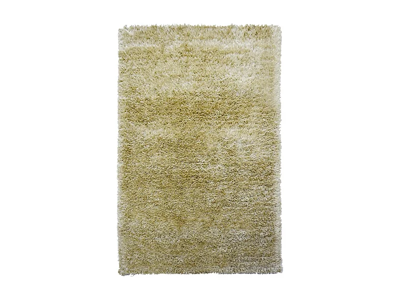 Tappeto Shaggy 80x140 rettangolo fatto a mano panna fantasia tinta unita  MALAIDROY