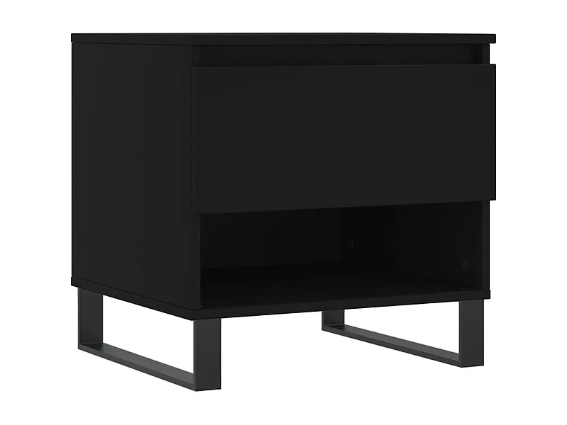 Table basse noir 50x46x50 bois d’ingénierie