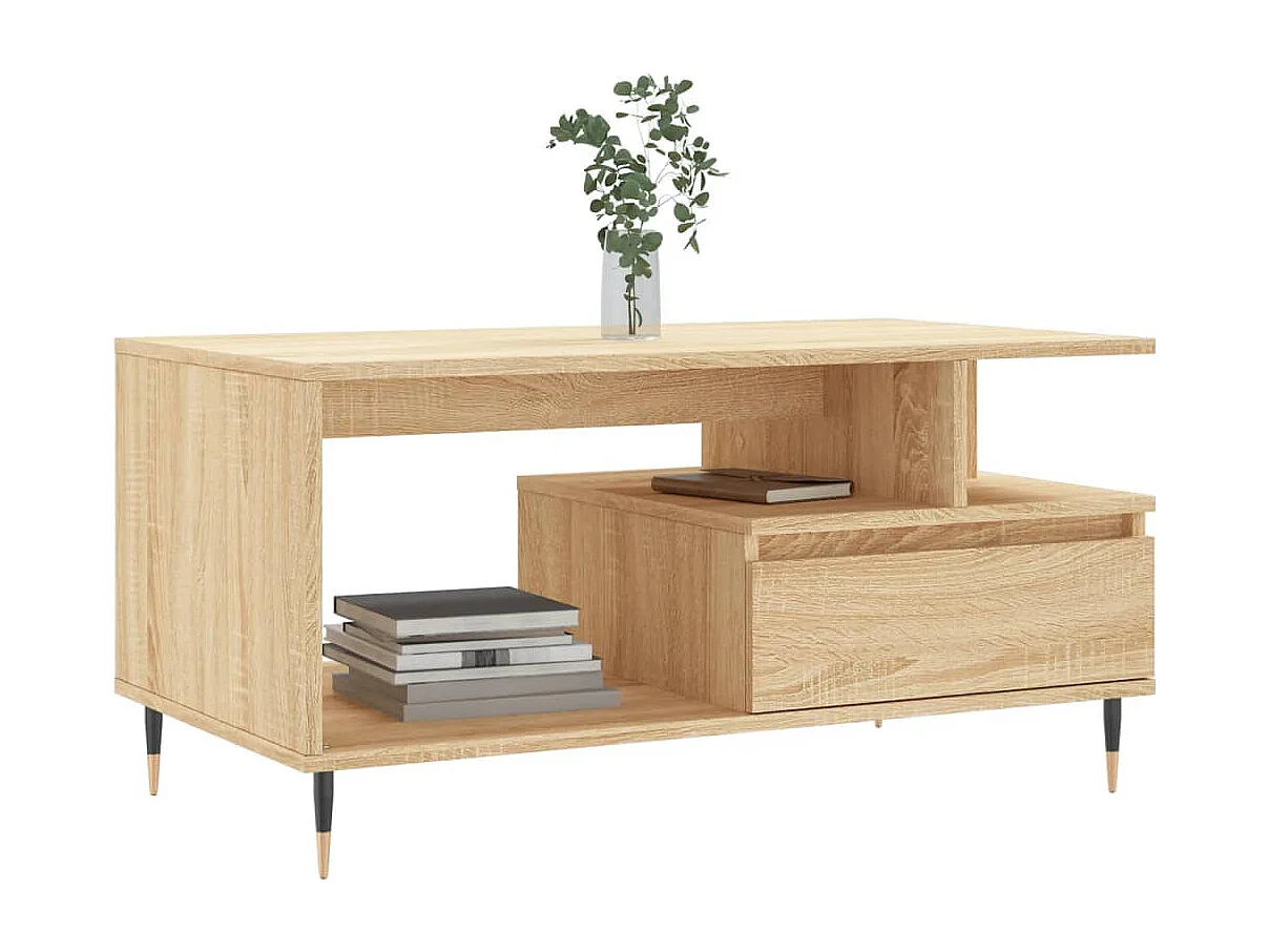 Table basse Chêne sonoma 90x49x45 Bois d'ingénierie
