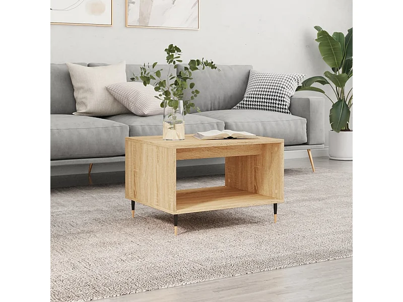 Table basse chêne sonoma 60x50x40 bois d'ingénierie