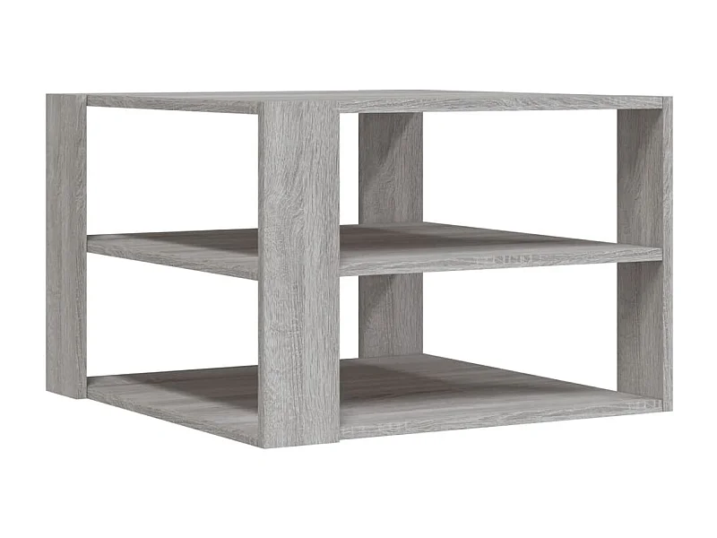 Table basse sonoma gris 59,5x59,5x40 bois d'ingénierie
