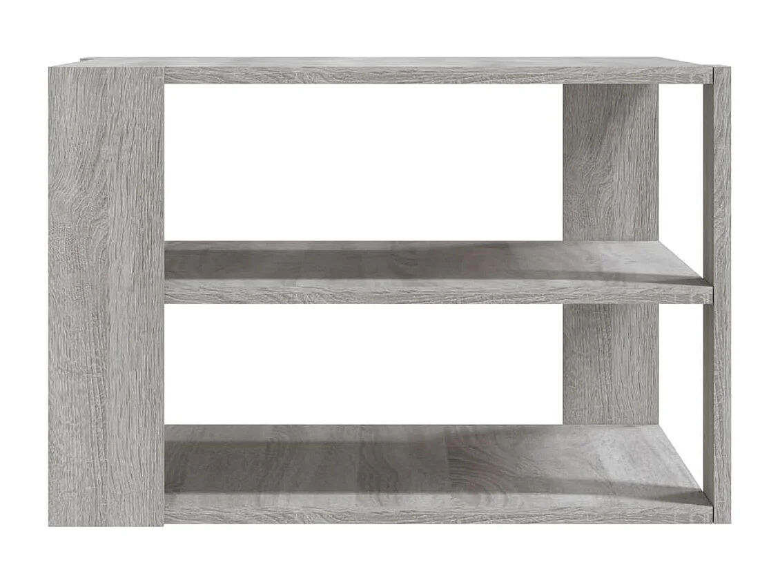Table basse sonoma gris 59,5x59,5x40 bois d'ingénierie