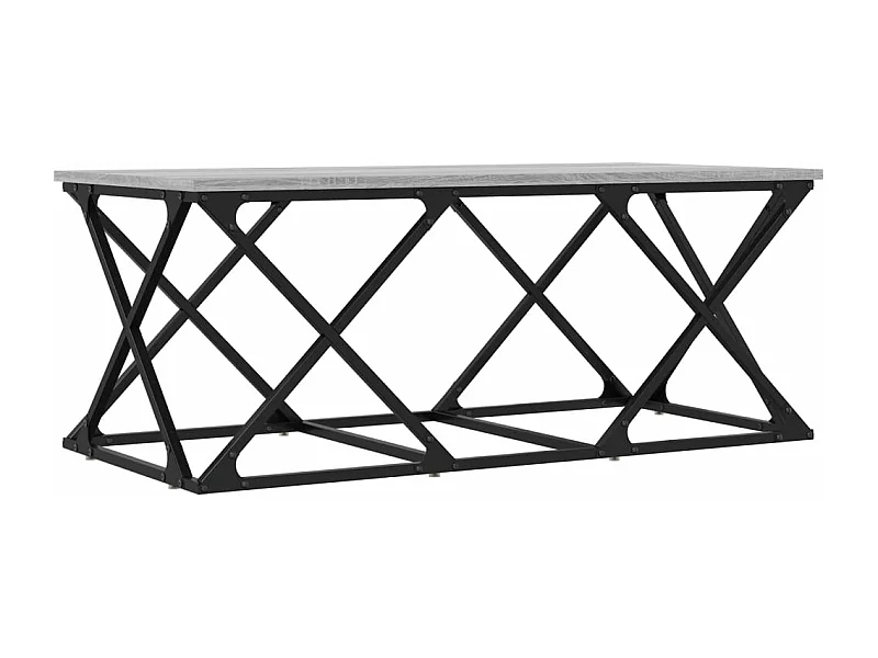 Table basse sonoma gris 100x49x40 bois d'ingénierie