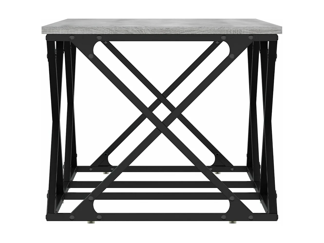 Table basse sonoma gris 100x49x40 bois d'ingénierie