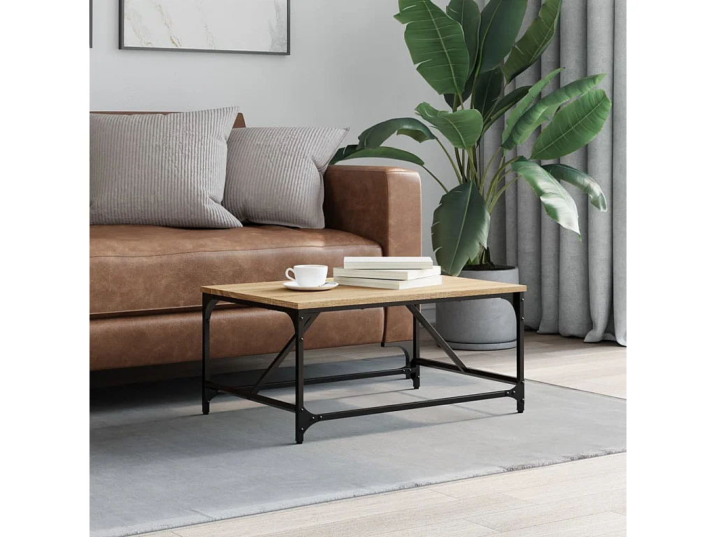 Table basse chêne sonoma 75x50x35 bois d'ingénierie