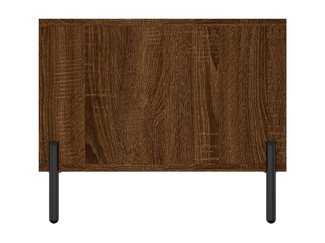 Table basse chêne marron 102x50x40 bois d'ingénierie