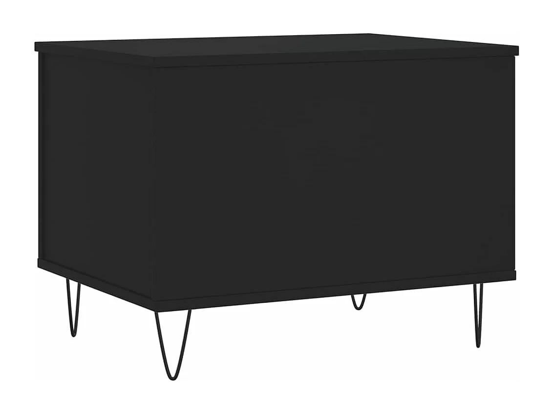 Table basse Noir 60x44,5x45 Bois d'ingénierie