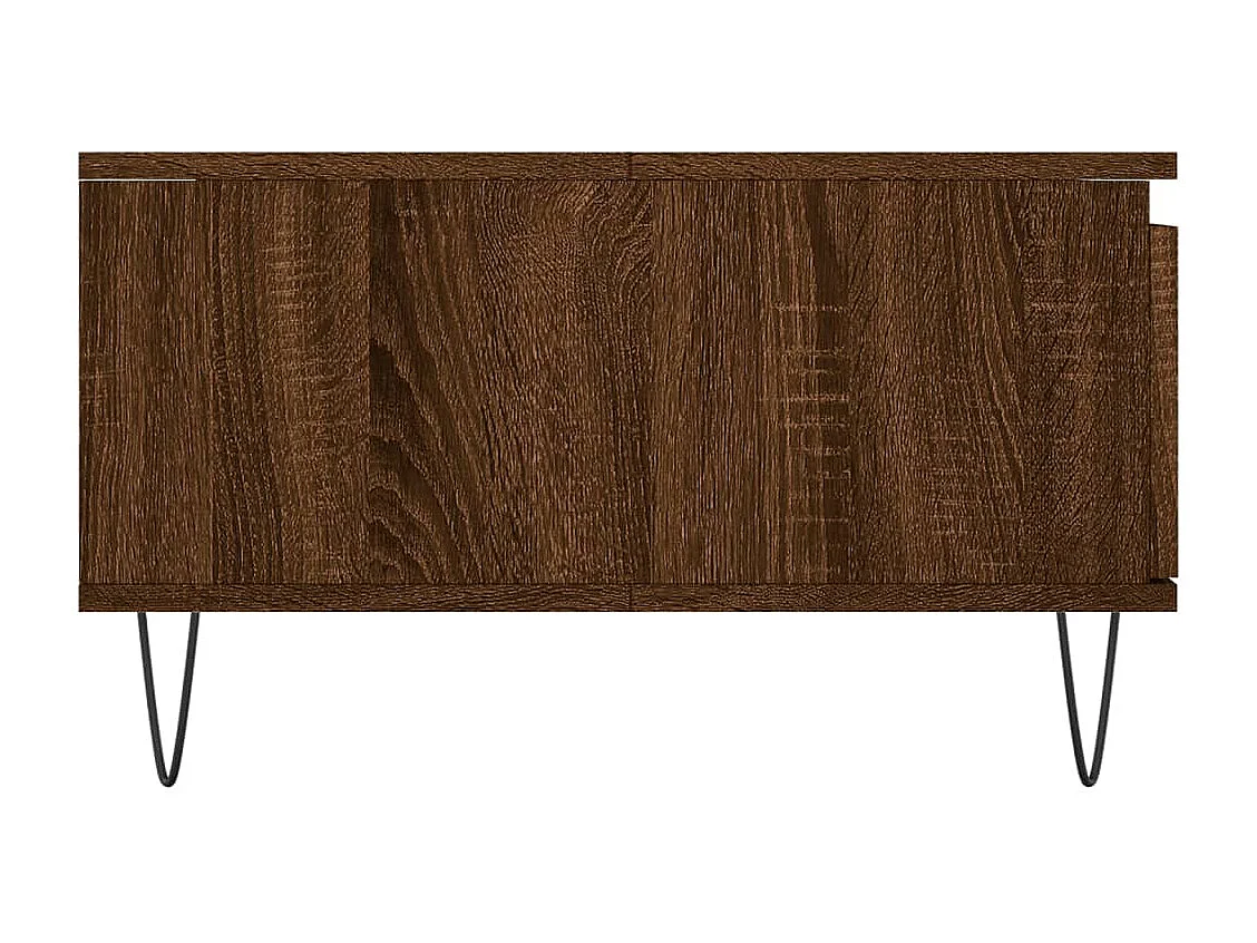 Table basse chêne marron 90x60x35 bois d'ingénierie