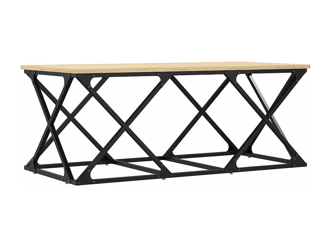 Table basse chêne sonoma 100x49x40 bois d'ingénierie