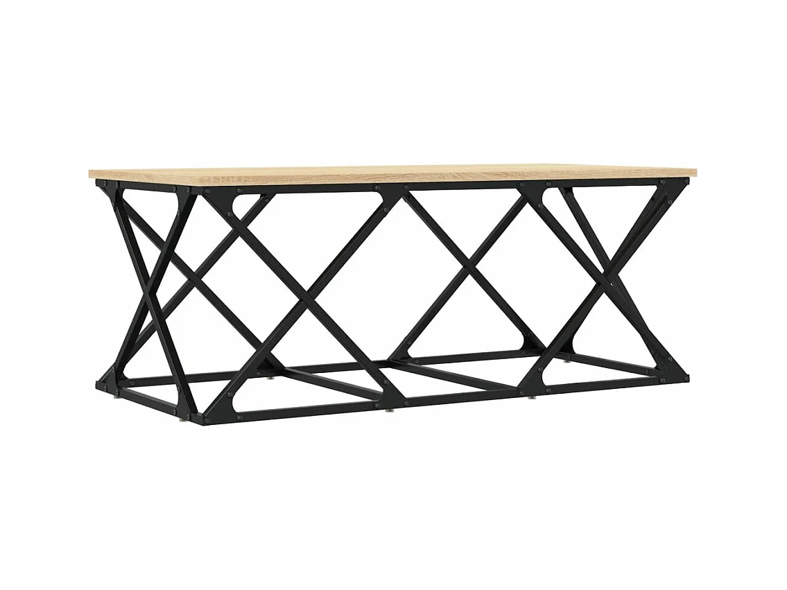 Table basse chêne sonoma 100x49x40 bois d'ingénierie