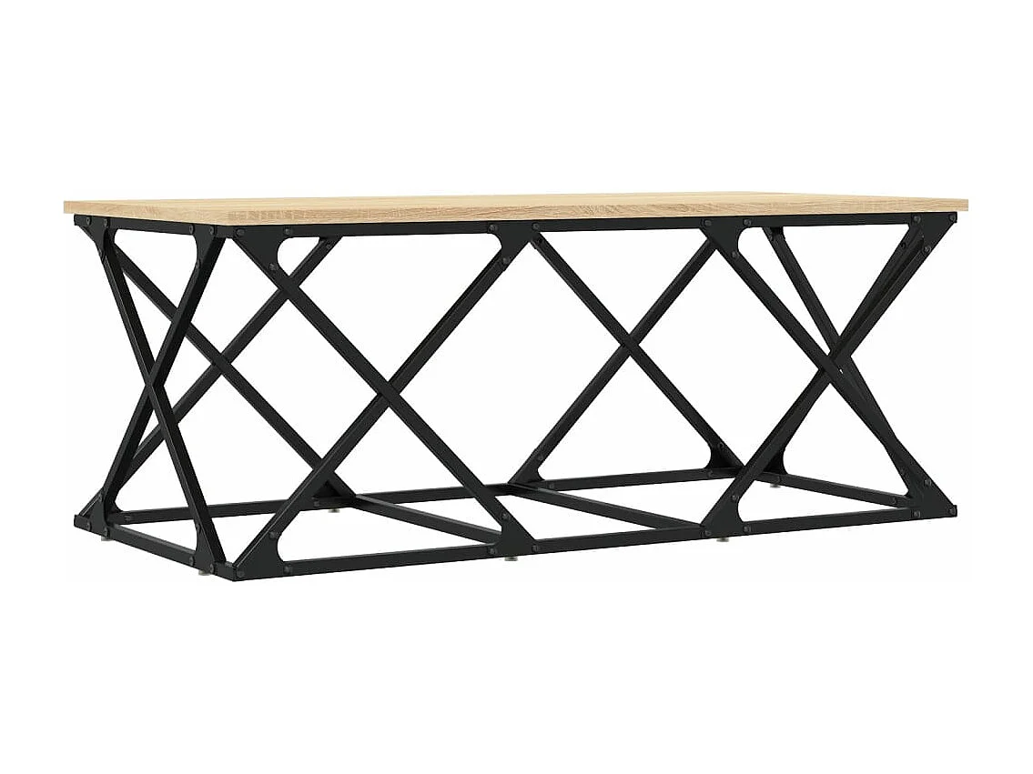 Table basse chêne sonoma 100x49x40 bois d'ingénierie