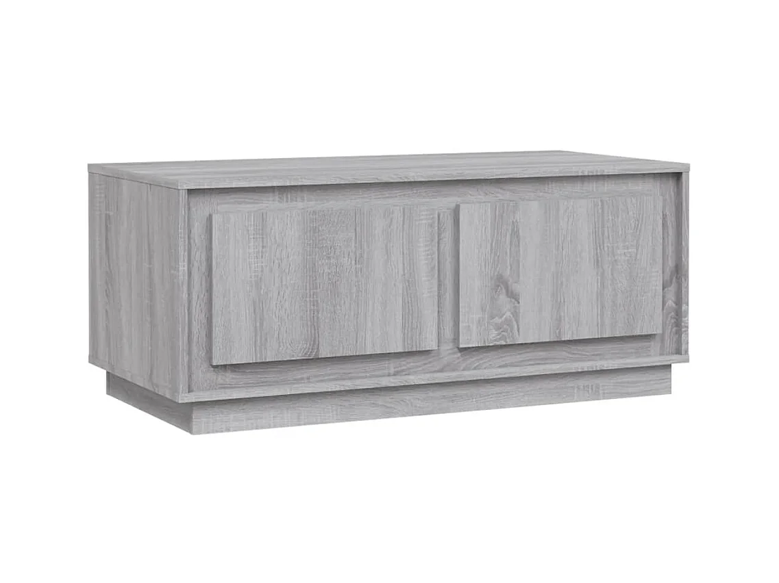 Table basse sonoma gris 102x50x44 bois d'ingénierie