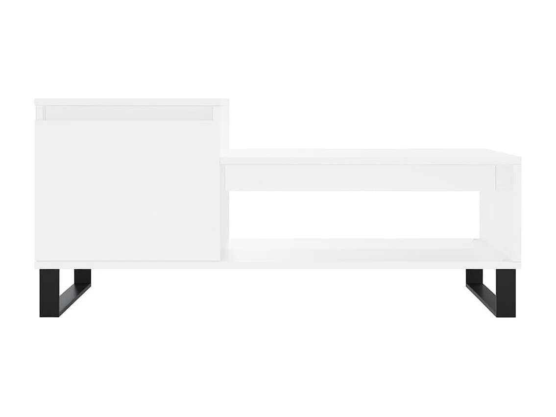 Table basse Blanc 100x50x45 Bois d'ingénierie