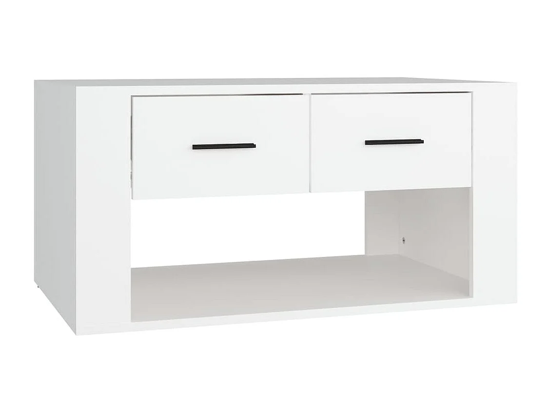 Table basse Blanc 80x50x40 Bois d'ingénierie