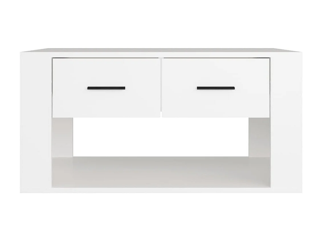 Table basse Blanc 80x50x40 Bois d'ingénierie