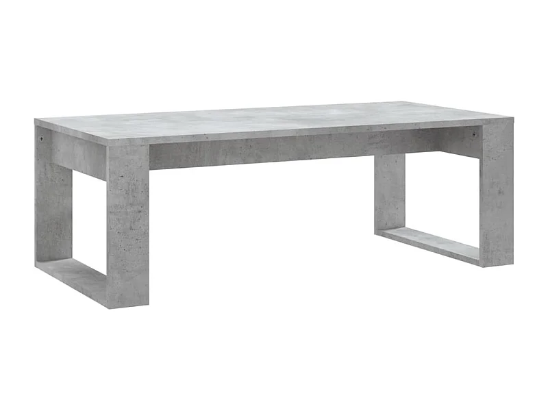 Table basse gris béton 102x50x35 bois d'ingénierie
