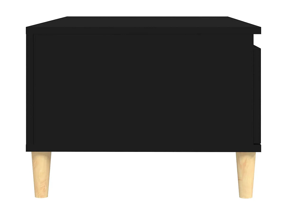 Table basse Noir 90x50x36,5 Bois d'ingénierie