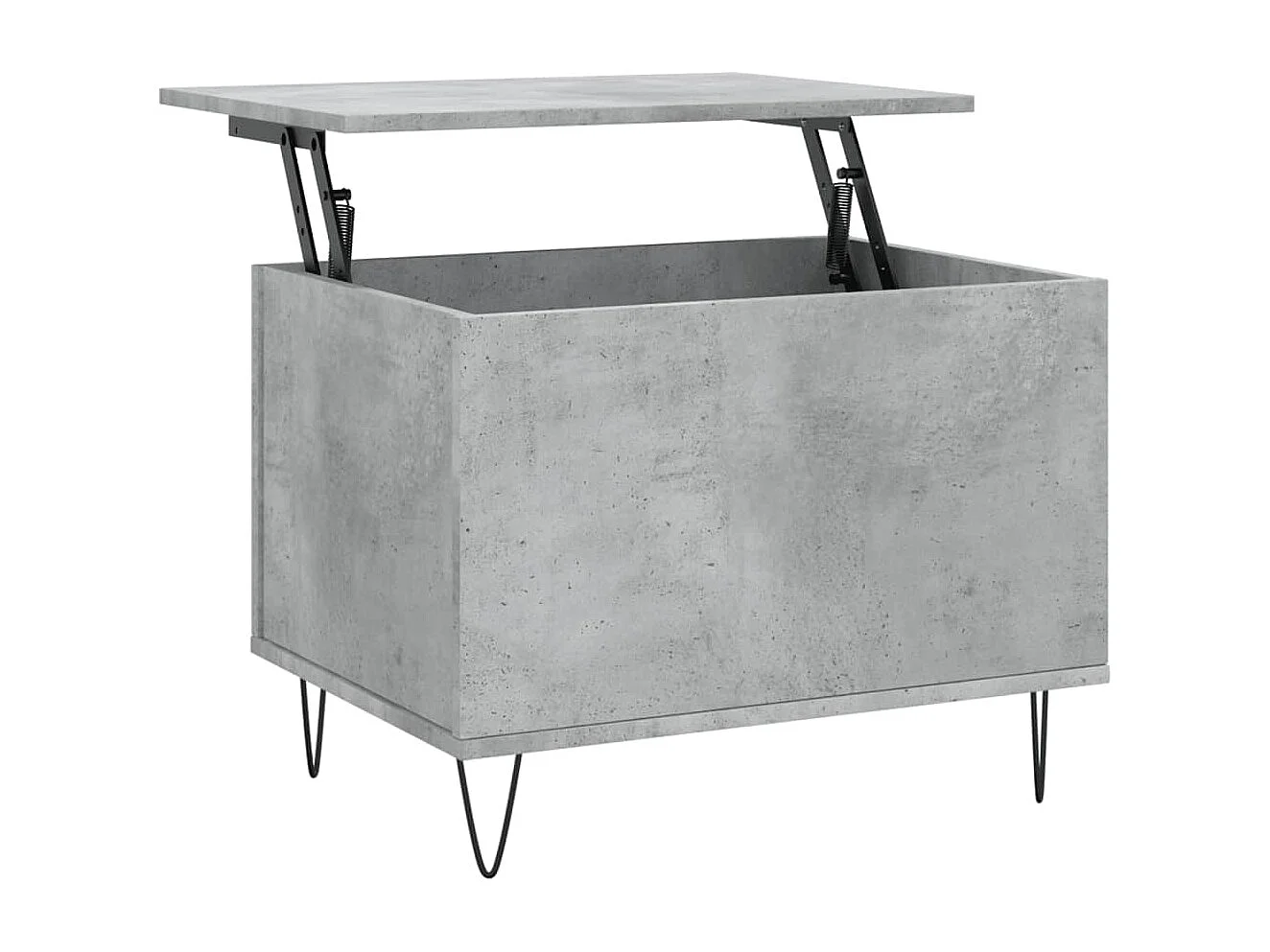 Table basse Gris béton 60x44,5x45 Bois d'ingénierie