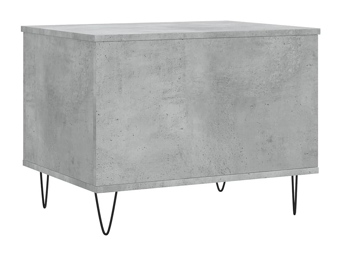 Table basse Gris béton 60x44,5x45 Bois d'ingénierie