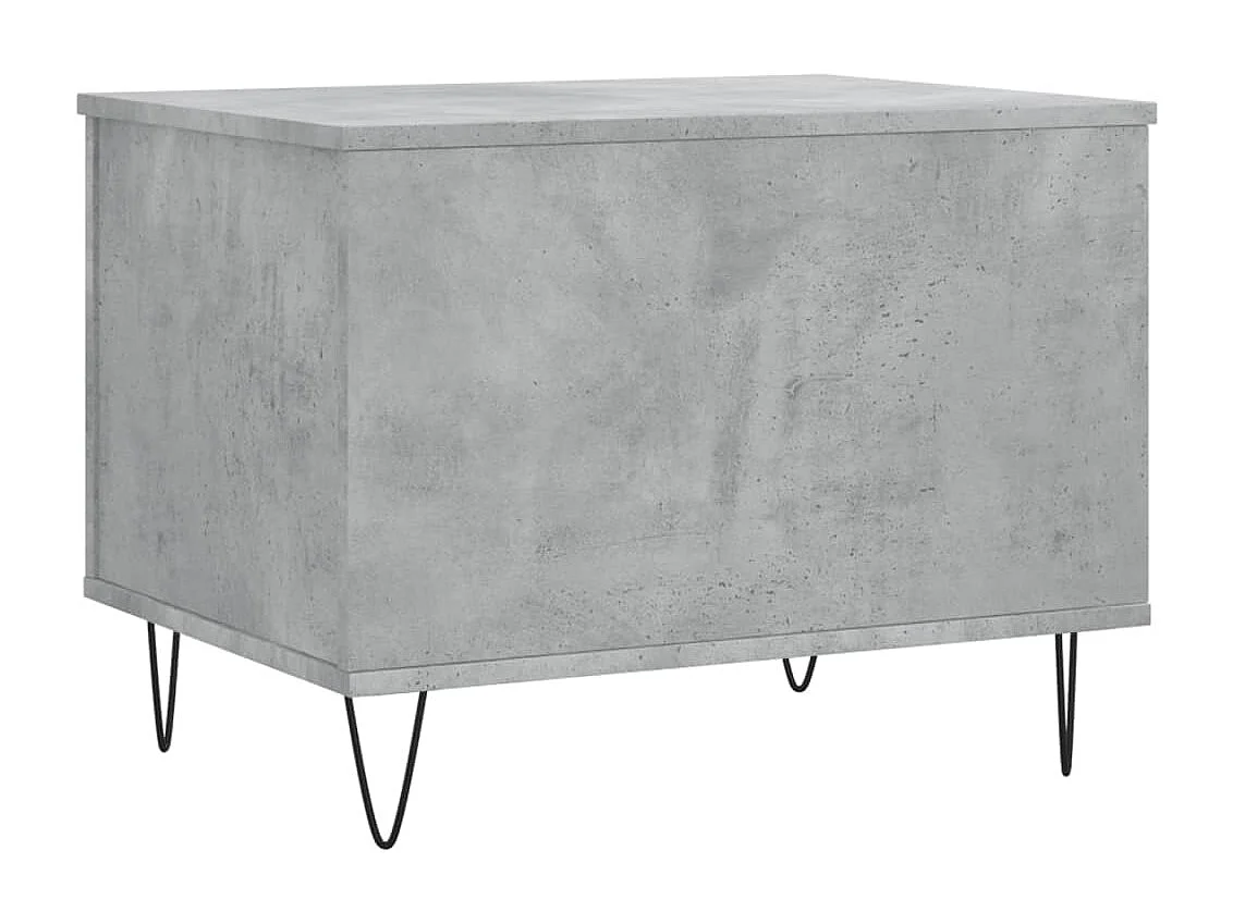 Table basse Gris béton 60x44,5x45 Bois d'ingénierie