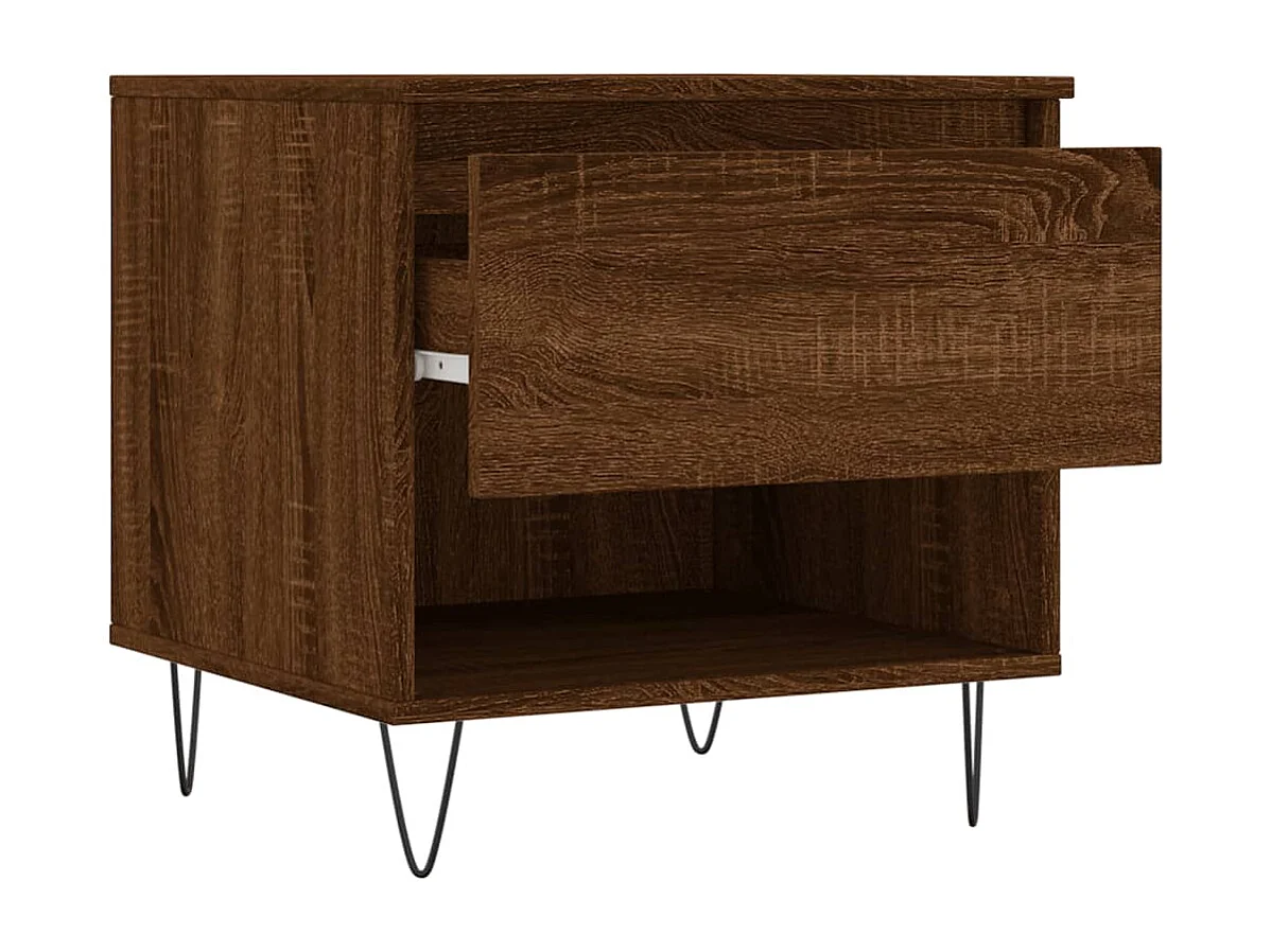 Tables basses 2 pcs chêne marron 50x46x50 bois d'ingénierie