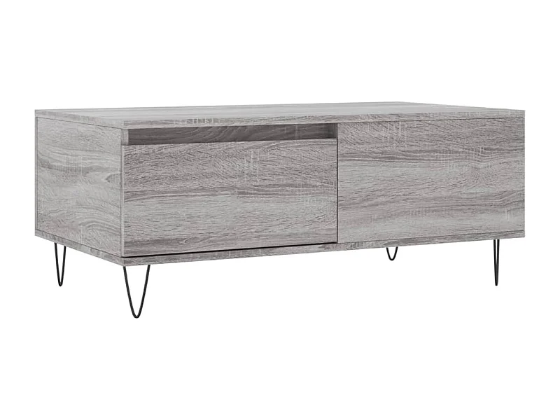 Table basse Sonoma gris 90x50x36,5 Bois d'ingénierie