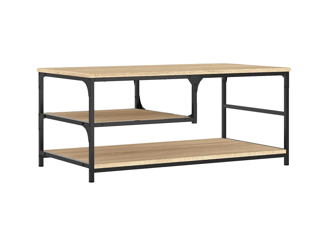 Table basse chêne sonoma 90x49x40 bois d'ingénierie