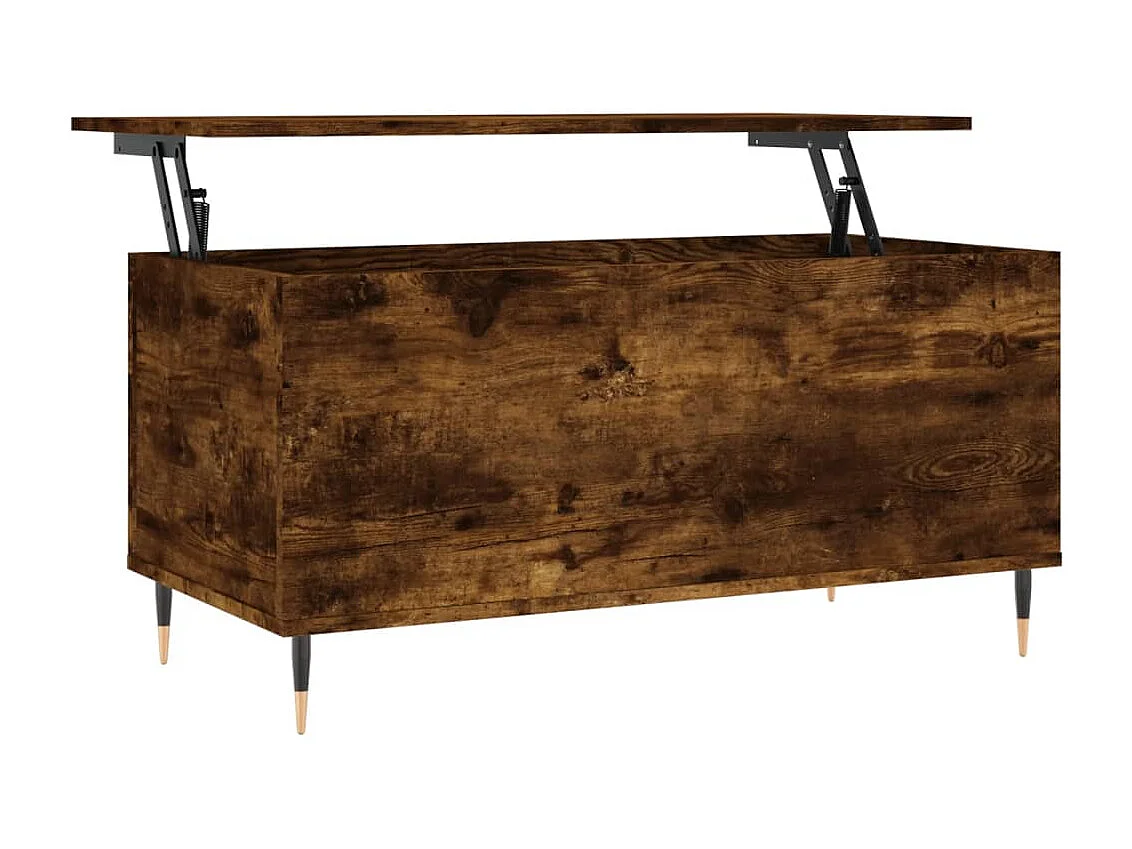 Table basse Chêne fumé 90x44,5x45 Bois d'ingénierie